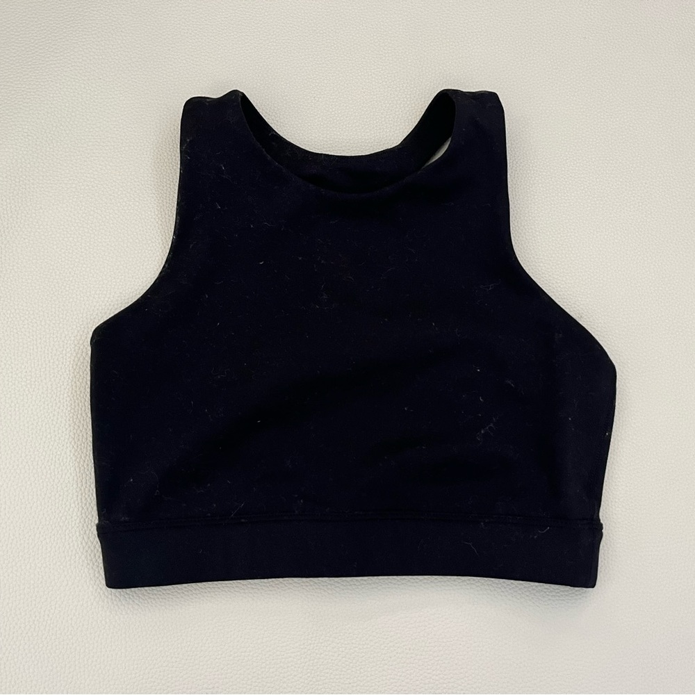 carbon38 black sports bra